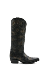 CINCELADO FLORES NEGRO EST. PD0003