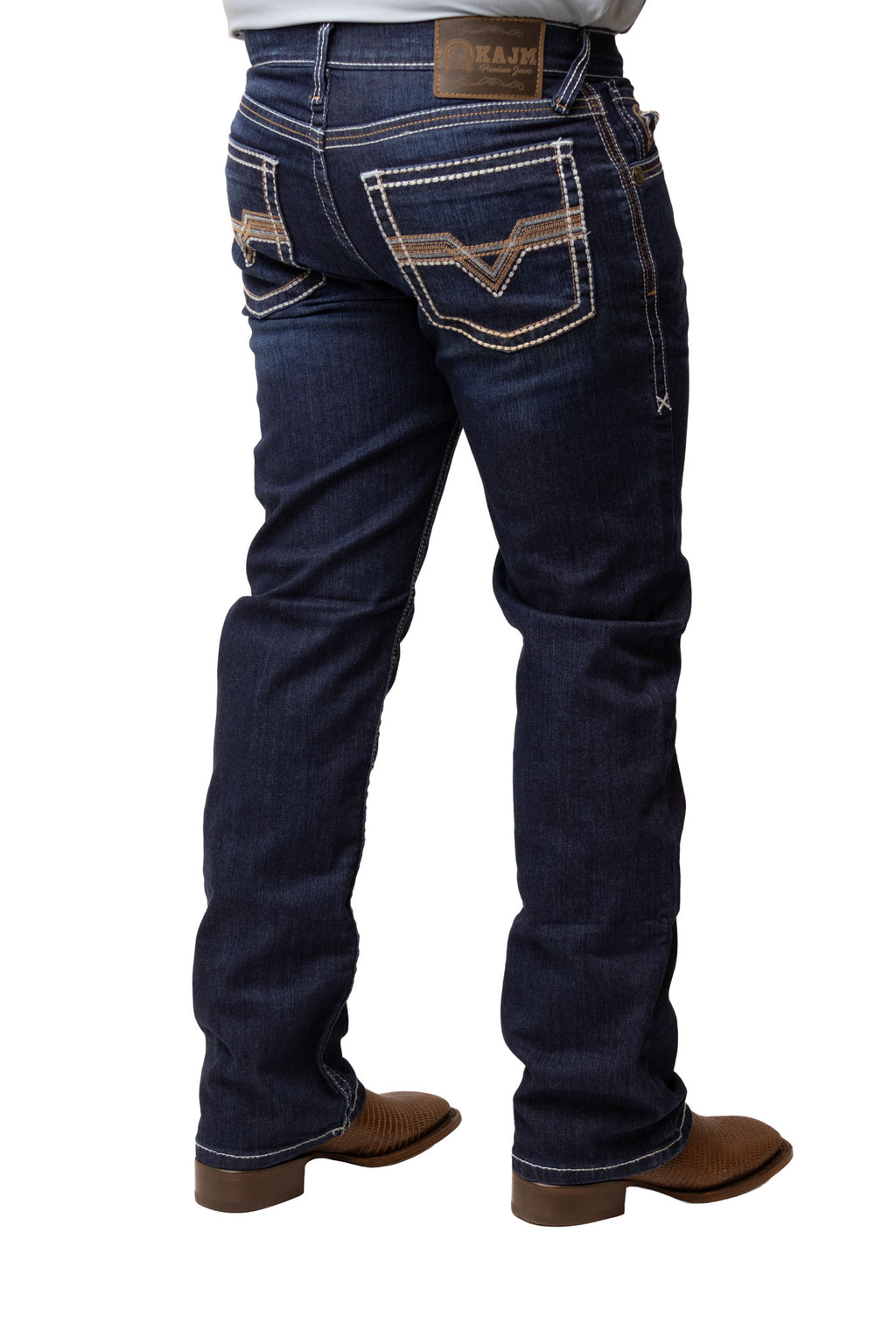 PANTALON VAQUERO BOOT CUT EST. RIZADO DK