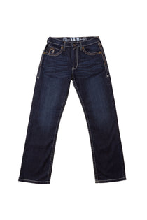 PANTALON VAQUERO BOOT CUT EST. RIZADO DK