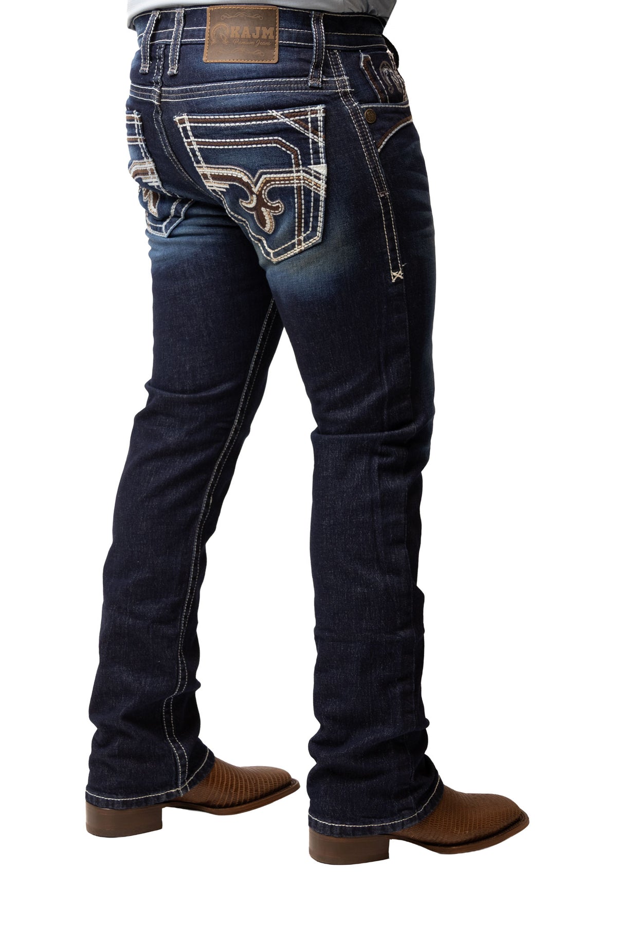 PANTALON VAQUERO BOOT CUT EST. FRISON DK