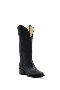 PATA DE AVESTRUZ NEGRA EST. VQ UB01 H-OVAL