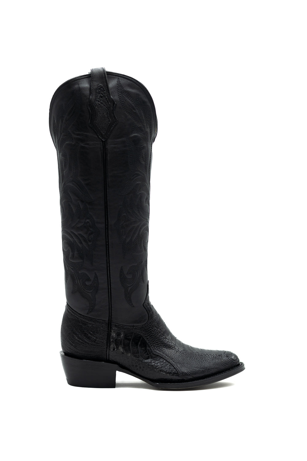 PATA DE AVESTRUZ NEGRA ORIGINAL EST. UB01 H-OVAL JUMBO