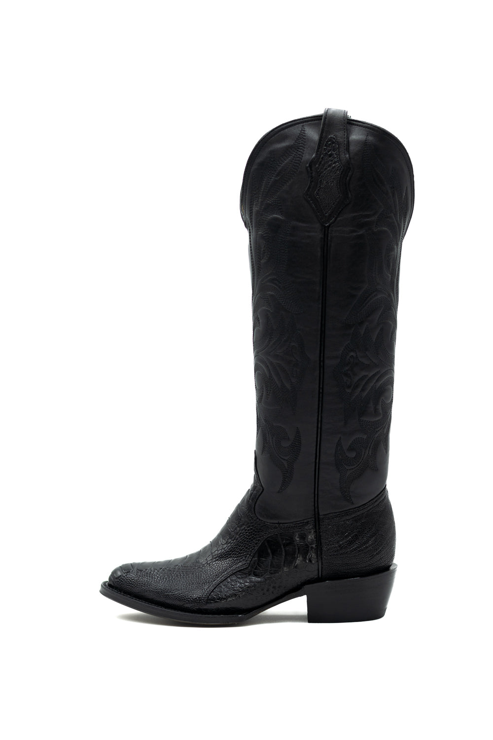 PATA DE AVESTRUZ NEGRA ORIGINAL EST. UB01 H-OVAL JUMBO